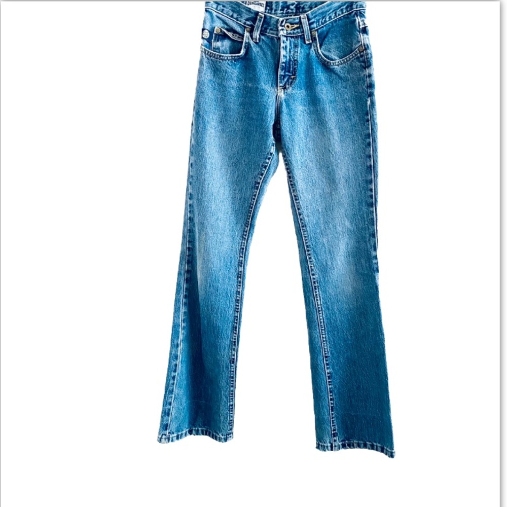 Lee Dungarees Can’t Bust Em 80s Women’s Light Wash Low Rise Boot Cut Jeans 28X31